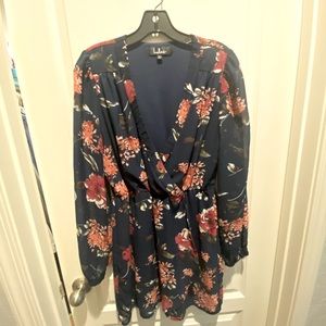 Lulus Navy Floral Romper M